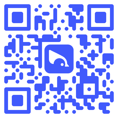 Branded QR code with custom colors and logo
